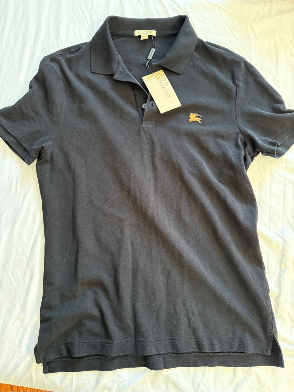 NWT Burberry Brit Polo Men BLACK